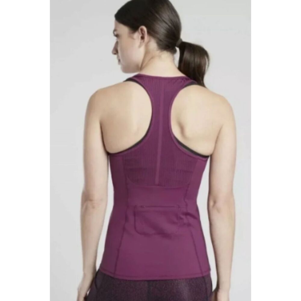 Athleta Vitality Rib Tank Magenta Medium